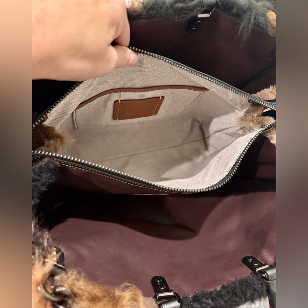NWOT Coach Rogue 39 Shearling Patchwork Bag [rare] - Picture 11 of 12